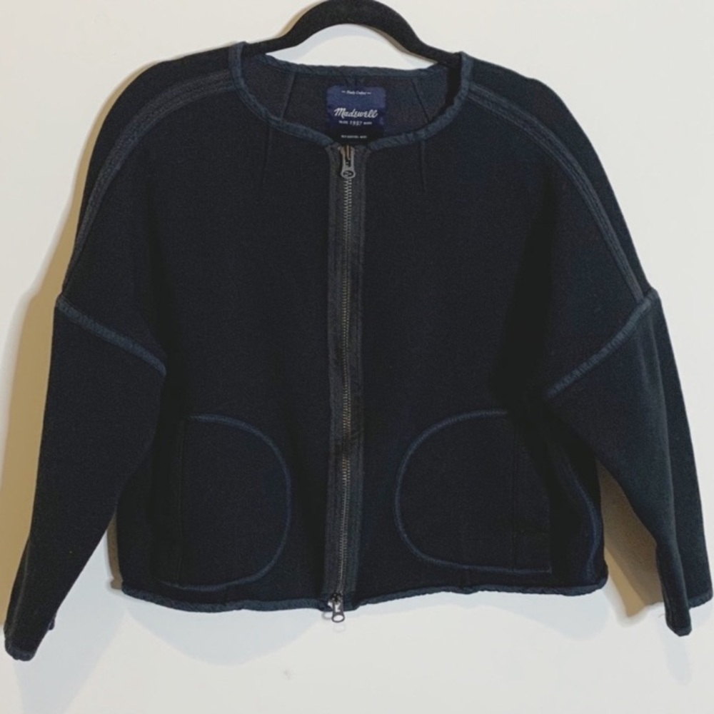 Madewell Cropped 3/4 Sleeve Liner Jacket